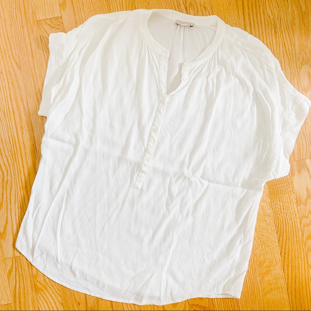 J. Crew Point Sur Short Sleeve Henley Blouse ✨